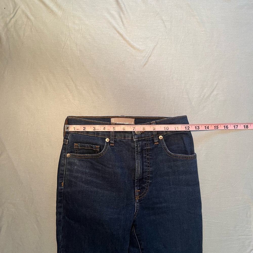 Everlane High Rise Skinny Ankle Jeans Dark Wash Size 24 Womens - Picture 4 of 4